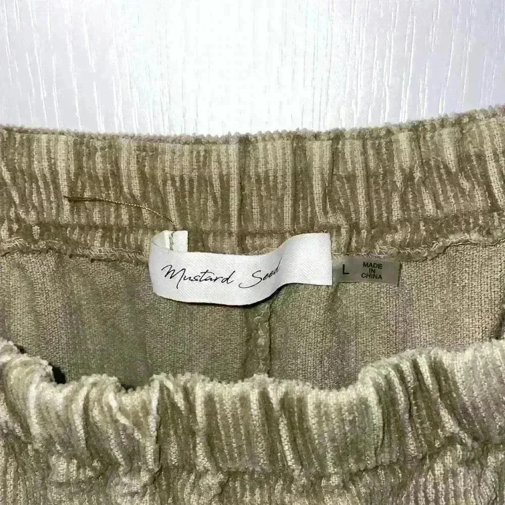 Mustard Seed Corduroy khaki dress size large‎ - Picture 4 of 5